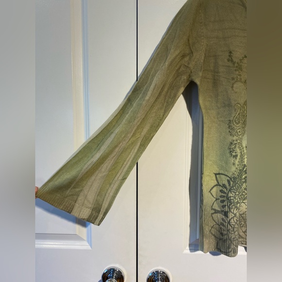 Lapis Long Sleeve‎ Boho-Inspired Top NWT - Picture 2 of 9